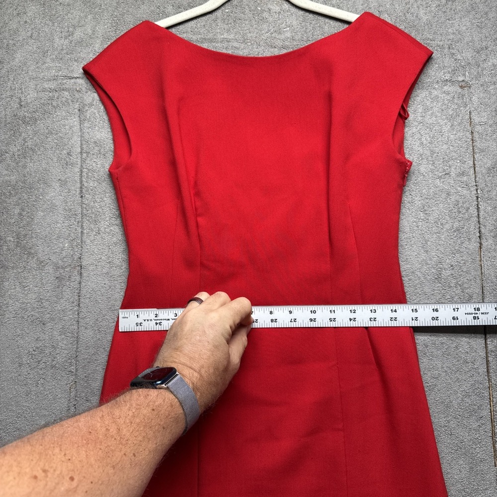 Maeve Anthropologie Red‎ Sleeveless Sheath Dress Women's 6 Date Night Party - Picture 4 of 7